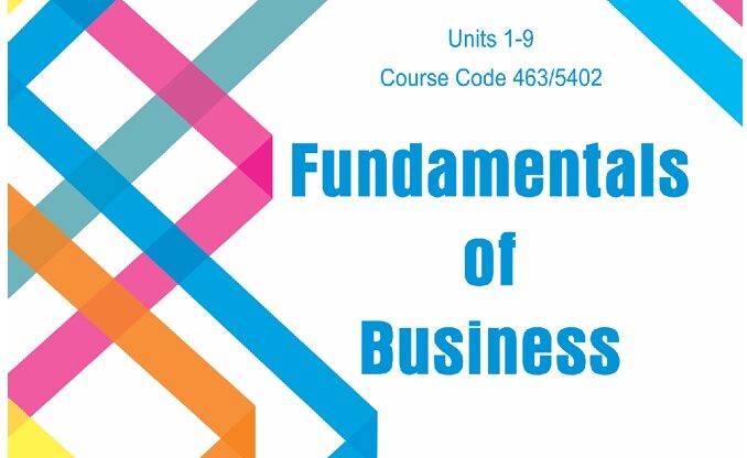0463/5402/8402_Fundamental of Business