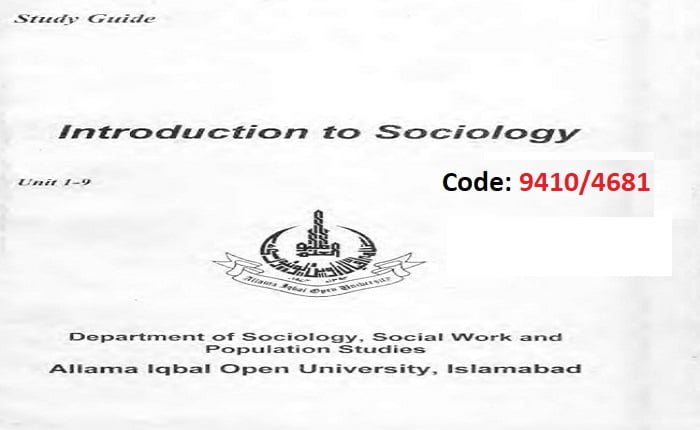 9410/4681-Sociology (AIOU)