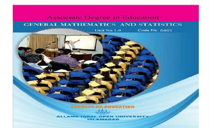 6401_General Mathematics and Statics_AIOU