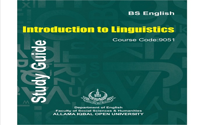 9051_INTRODUCTION TO LINGUISTICS
