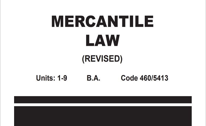 0460/5413_MERCANTILE LAW