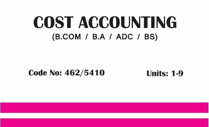 0462/5410_COST ACCOUNTING