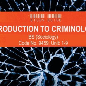 9459_INTRODUCTION TO CRIMINOLOGY