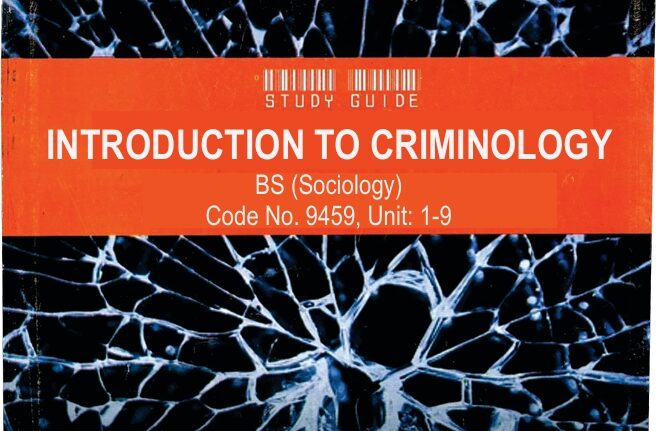 9459_INTRODUCTION TO CRIMINOLOGY