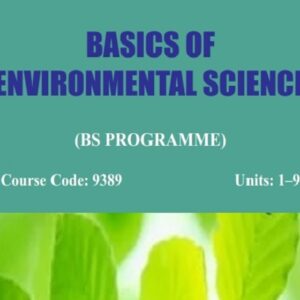 9389_BASICS OF ENVIRONMENTAL SCIENCE