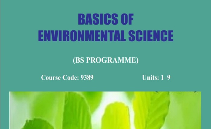 9389_BASICS OF ENVIRONMENTAL SCIENCE