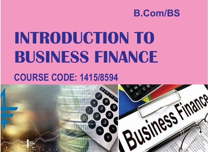 1415/8594_INTRODUCTION TO BUSINESS FINANCE