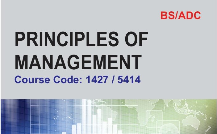 1427 / 5414_PRINCIPLES OF MANAGEMENT