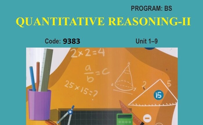 9383_QUANTITATIVE REASONING-II