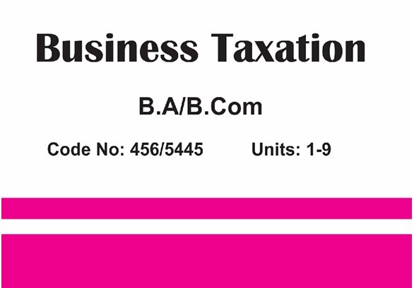 0456/5445_BUSINESS TAXATION